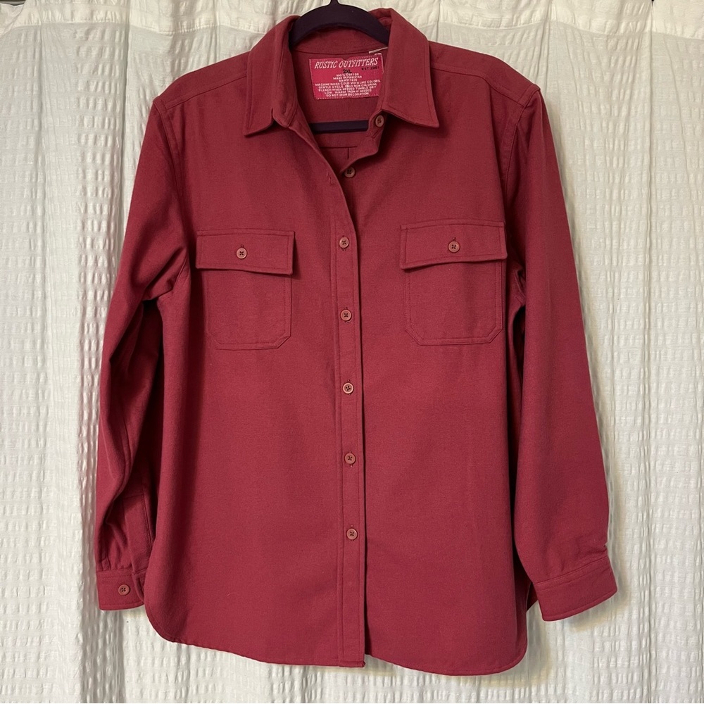 Rustic Outfitters Mauve Button Down Cotton Women’s Shacket Size 2x